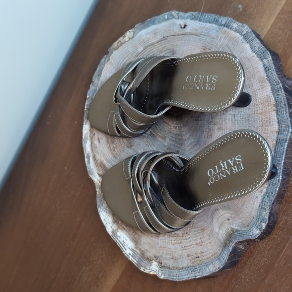 FRANCO SARTO Metallic Gold Sandals Size 9M - Picture 3 of 13